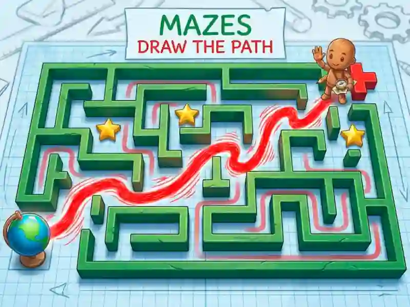 Mazes Draw The Path — δωρεάν online παιχνίδι