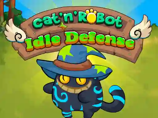 Cat'n' Robot Idle Defense — δωρεάν online παιχνίδι
