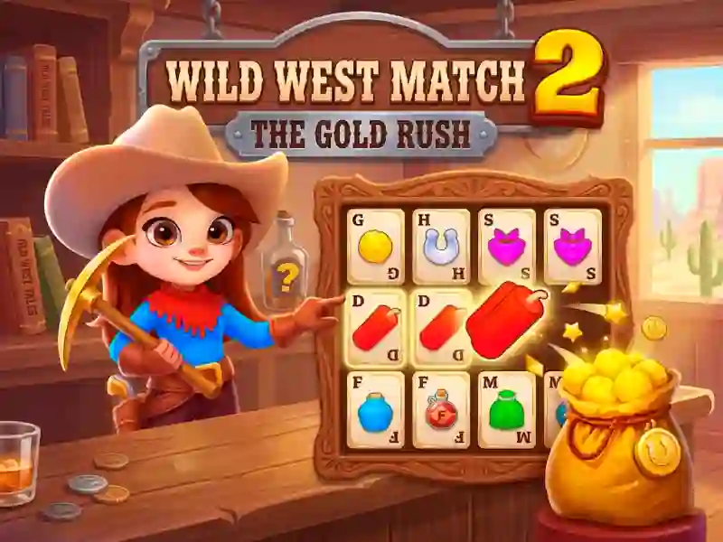 Wild West Match 2: The Gold Rush — δωρεάν online παιχνίδι