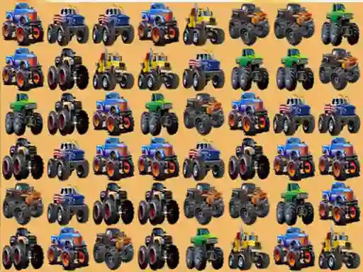 Monsters Trucks Match 3 — δωρεάν online παιχνίδι