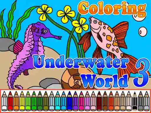 Сoloring Underwater World 3 — δωρεάν online παιχνίδι