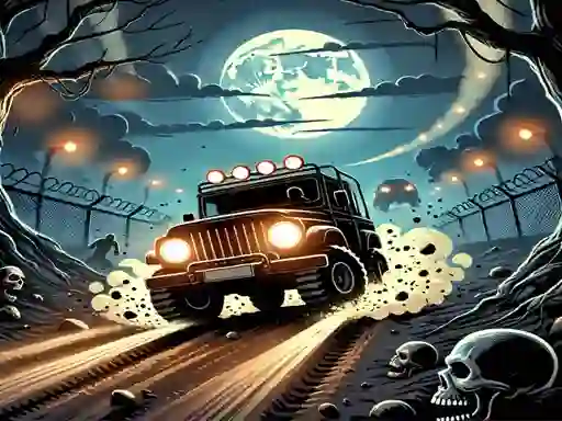 Racing Car Destroying Zombie — δωρεάν online παιχνίδι