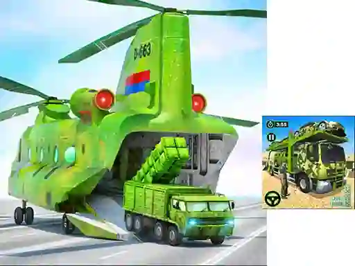 US Army Cargo Transport Truck Driving — δωρεάν online παιχνίδι