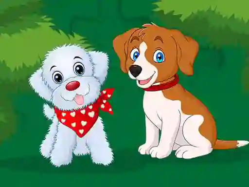 Cute Puppies Jigsaw — δωρεάν online παιχνίδι