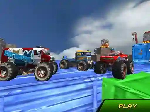 Monster Truck Stunts Sky Driving — δωρεάν online παιχνίδι