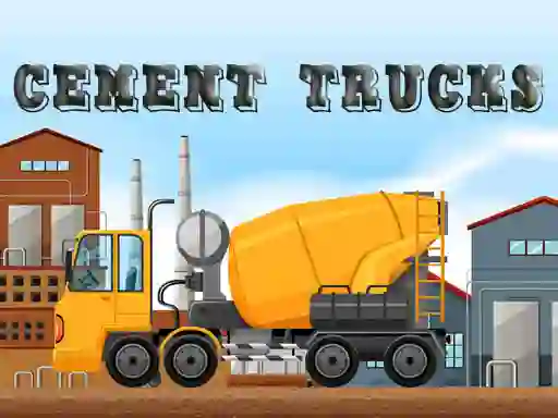 Cement Trucks Hidden Objects — δωρεάν online παιχνίδι