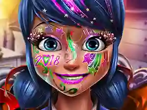 Dotted girl new year makeup — δωρεάν online παιχνίδι