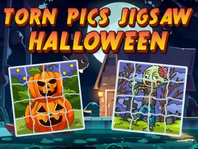 Torn Pics Jigsaw Halloween — δωρεάν online παιχνίδι