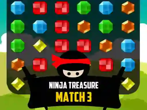 Ninja Treasure Match 3 — δωρεάν online παιχνίδι