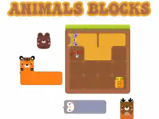 Animals Blocks — δωρεάν online παιχνίδι