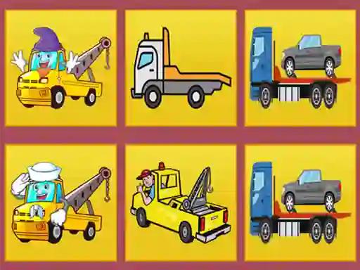 Tow Trucks Memory — δωρεάν online παιχνίδι