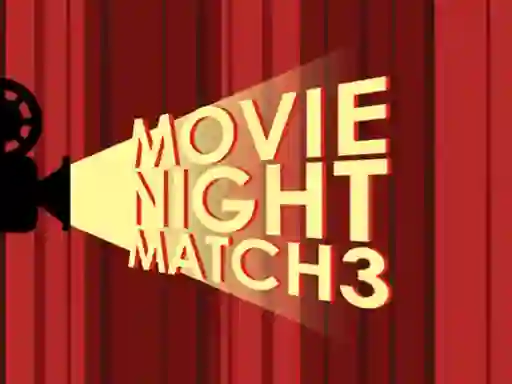 Movie Night Match 3 — δωρεάν online παιχνίδι
