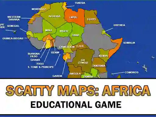 Scatty Maps Africa — δωρεάν online παιχνίδι