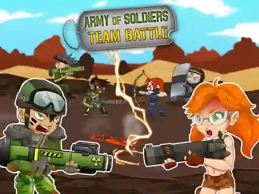 Army of soldiers: Team Battle — δωρεάν online παιχνίδι