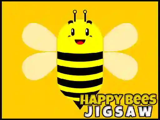 Happy Bees Jigsaw — δωρεάν online παιχνίδι