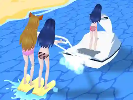 Girl Surfer 3D — δωρεάν online παιχνίδι