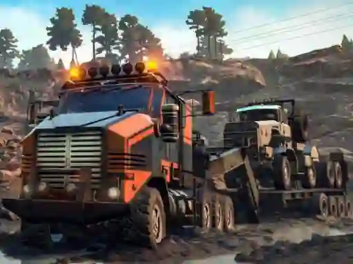Trucks in Mud Jigsaw — δωρεάν online παιχνίδι