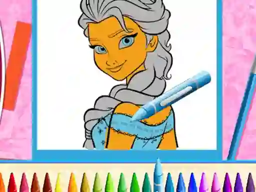 The Princess Sisters Coloring — δωρεάν online παιχνίδι
