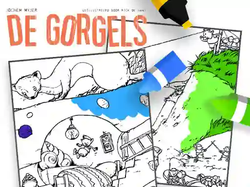 Coloring Gorgels — δωρεάν online παιχνίδι