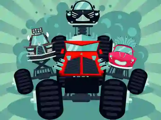 Crazy Monster Trucks Memory — δωρεάν online παιχνίδι