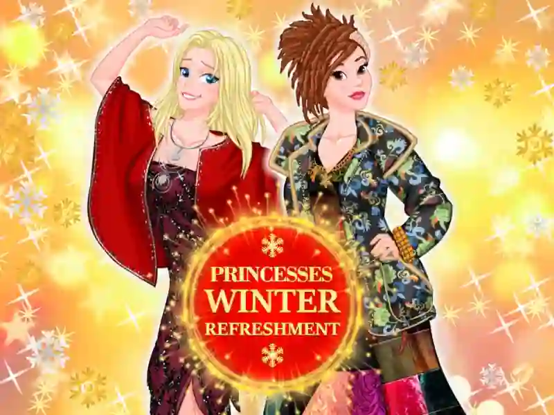 Princesses winter refreshment — δωρεάν online παιχνίδι