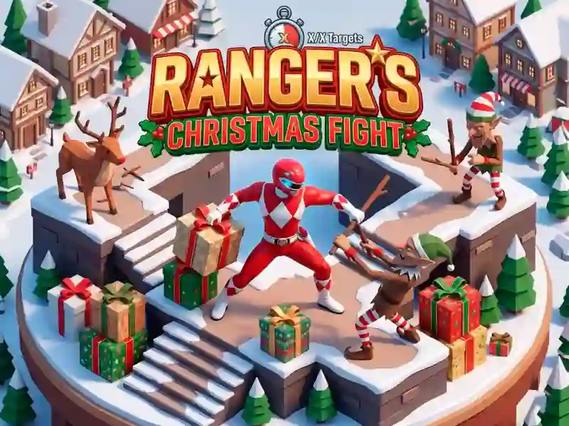 Power Rangers Christmas run — δωρεάν online παιχνίδι