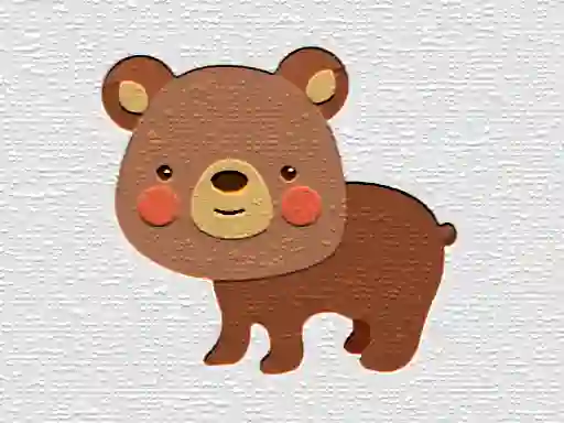 Cartoon Bear Puzzle — δωρεάν online παιχνίδι
