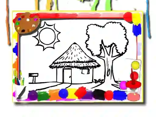Back To School: House Coloring Book — δωρεάν online παιχνίδι