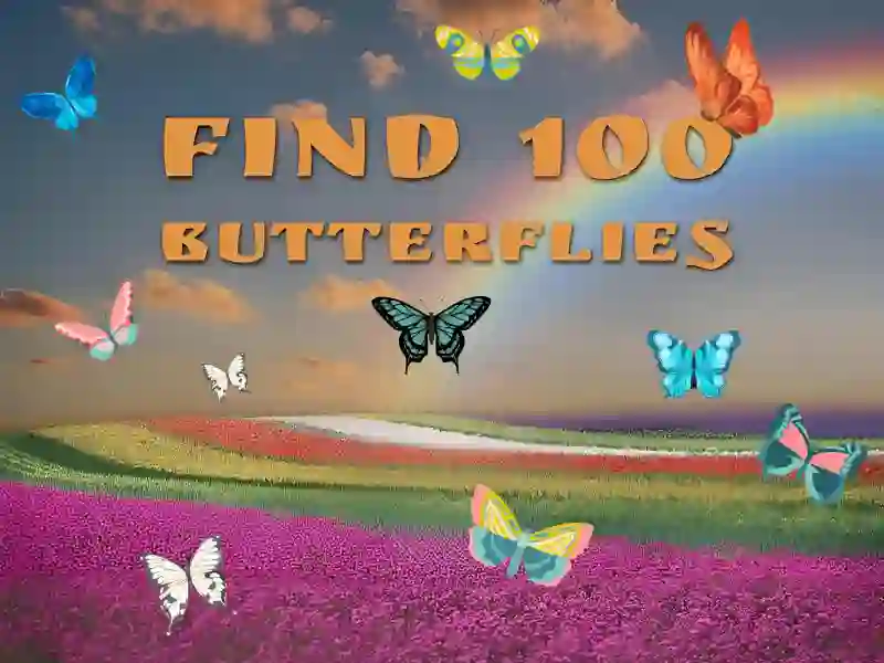 Find 100 butterflies — δωρεάν online παιχνίδι