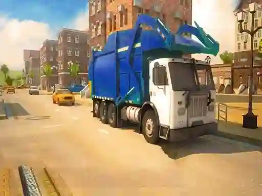 Road Garbage Dump Truck Driver — δωρεάν online παιχνίδι