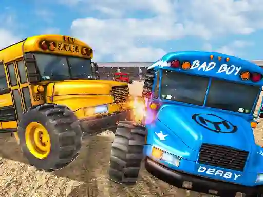 School Bus Demolition Derby — δωρεάν online παιχνίδι