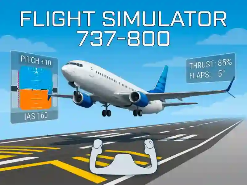 Flight Simulator 737-800 — δωρεάν online παιχνίδι