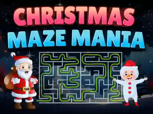 Christmas Maze Mania — δωρεάν online παιχνίδι