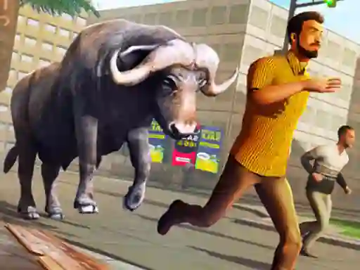Angry Bull Attack Wild Hunt Simulator — δωρεάν online παιχνίδι