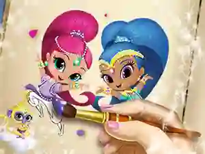 Shimmer And Shine Coloring Book — δωρεάν online παιχνίδι