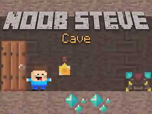 Noob Steve Cave — δωρεάν online παιχνίδι