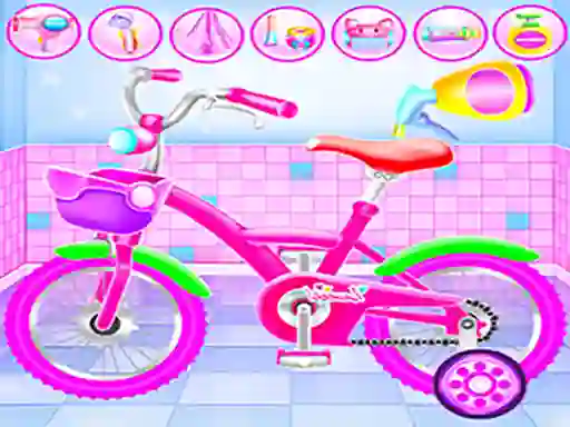 Girl Bike Fix & Washing Salon — δωρεάν online παιχνίδι