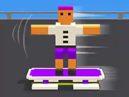 Blocky Skater Rush — δωρεάν online παιχνίδι