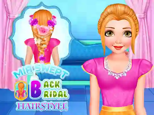 Mia Swept Back Bridal Hairstyle — δωρεάν online παιχνίδι
