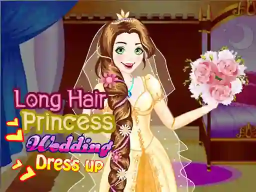 Long Hair Princess Wedding Dress up — δωρεάν online παιχνίδι