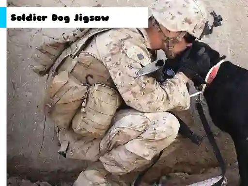 Soldier Dog Jigsaw — δωρεάν online παιχνίδι
