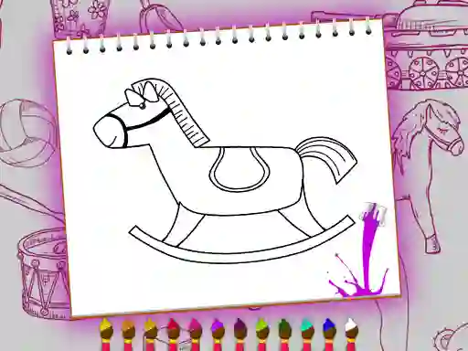 Coloring Book: Toy Shop — δωρεάν online παιχνίδι