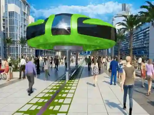 Gyroscopic Elevated Bus Simulator Public Transport — δωρεάν online παιχνίδι