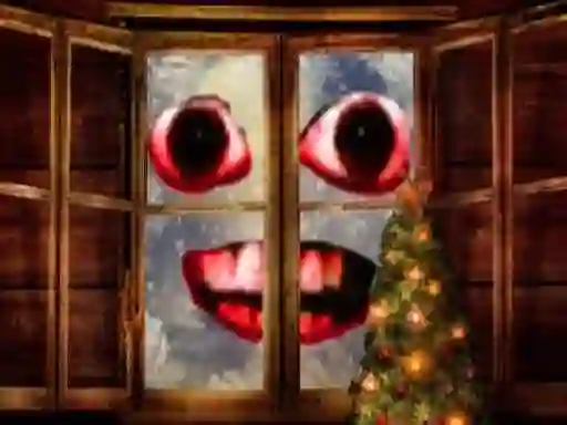 New Year: Santa Claus outside the window — δωρεάν online παιχνίδι