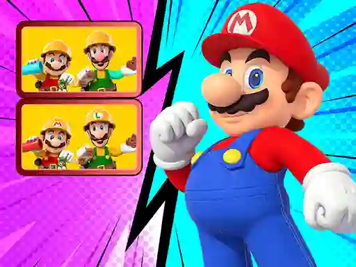 Mario spot The Differences — δωρεάν online παιχνίδι