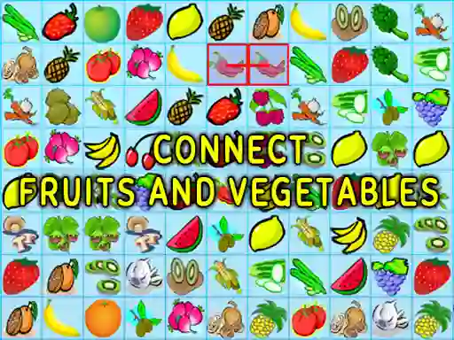 Connect Fruits and Vegetables — δωρεάν online παιχνίδι