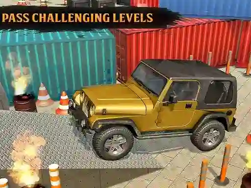 Classic Real 4x4 Jeep Parking Drive Game — δωρεάν online παιχνίδι
