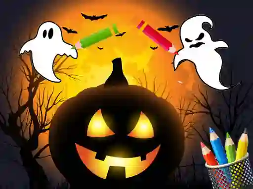 Scary Party Coloring — δωρεάν online παιχνίδι