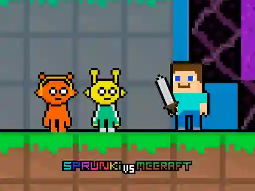 Sprunki vs MCCraft — δωρεάν online παιχνίδι