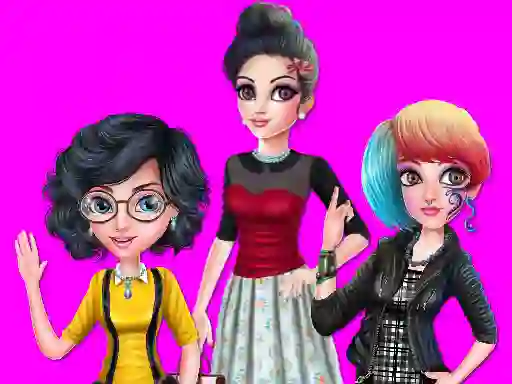 College Girl Squad Fashion Dressup — δωρεάν online παιχνίδι
